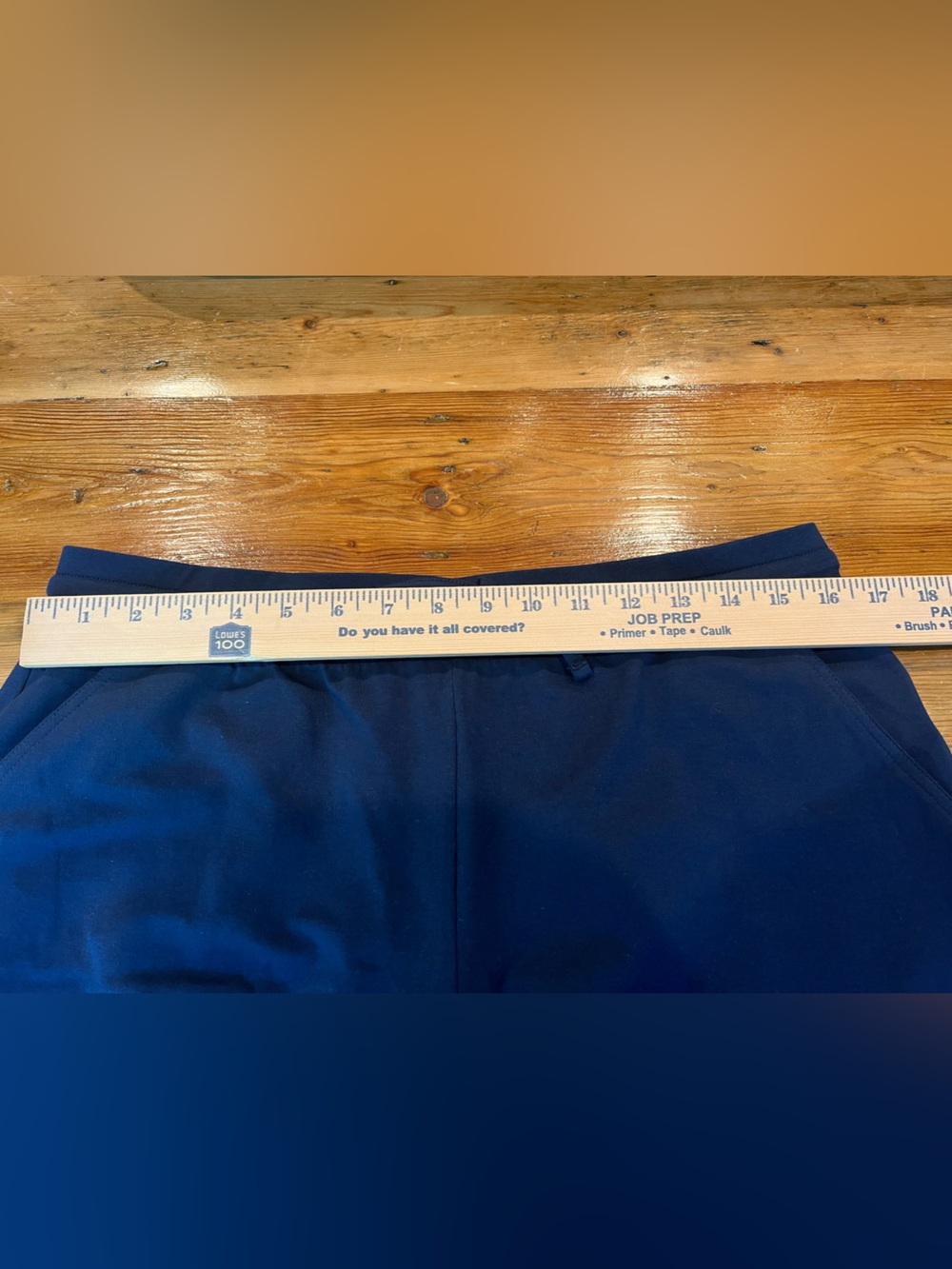 NWOT Style & Co. Classic Navy Blue Pull-On Bermudas with Drawstring and Pockets - Picture 7 of 9
